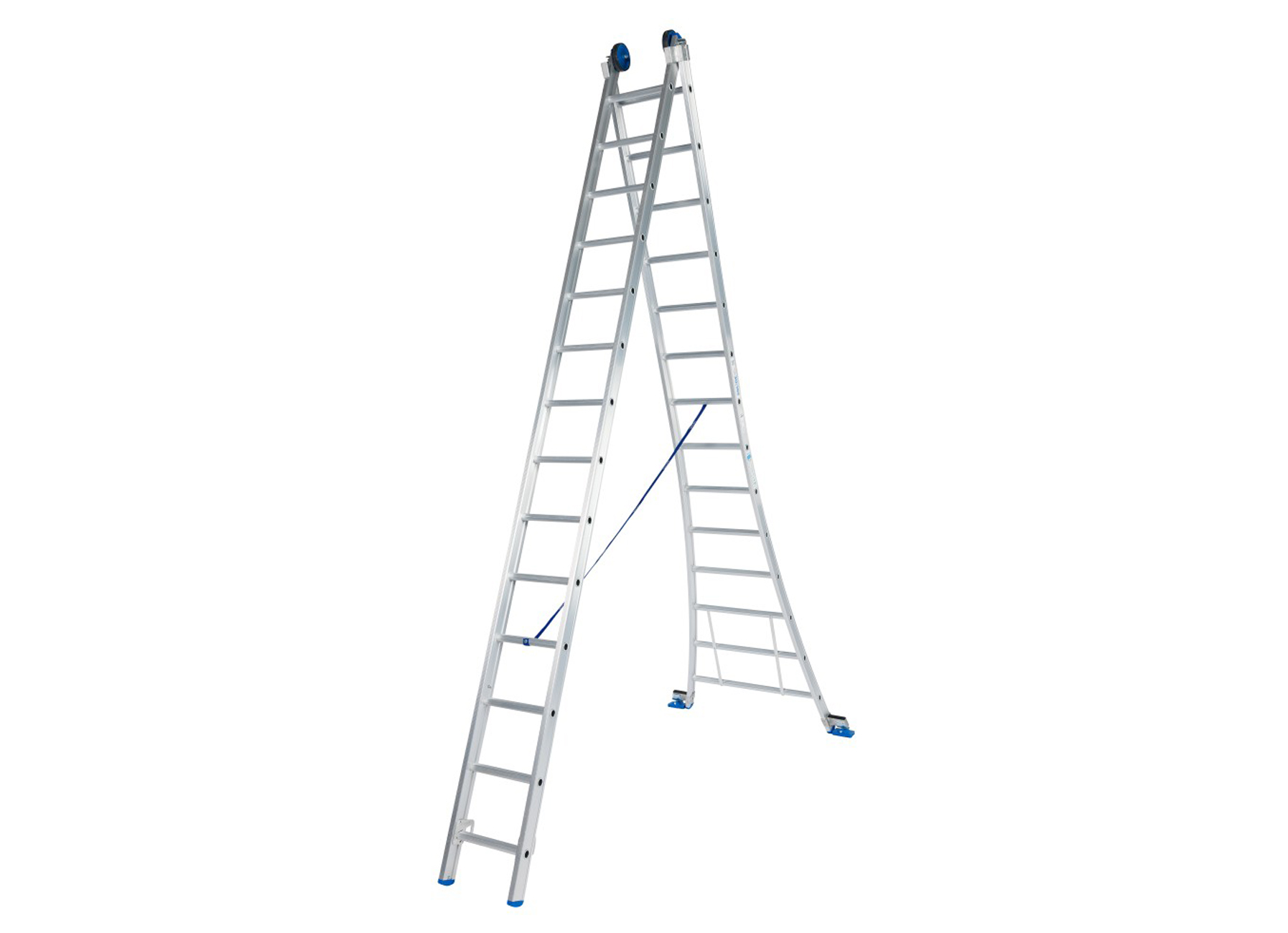 SOLIDE schuifladder open voet 2x14 sporten