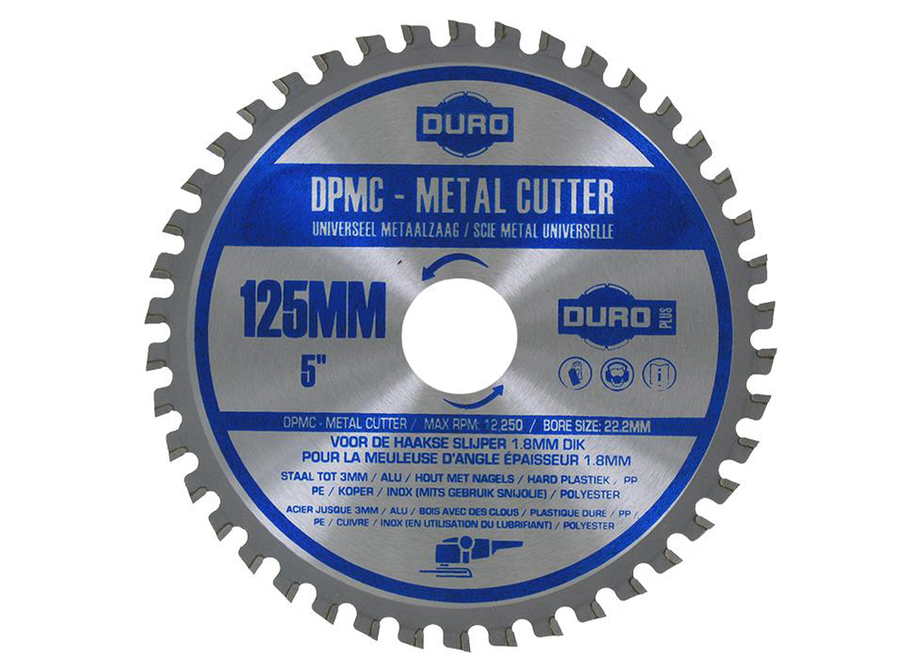 DURO DPMC SCIE METAL MEULEUSE 125X22,2MM