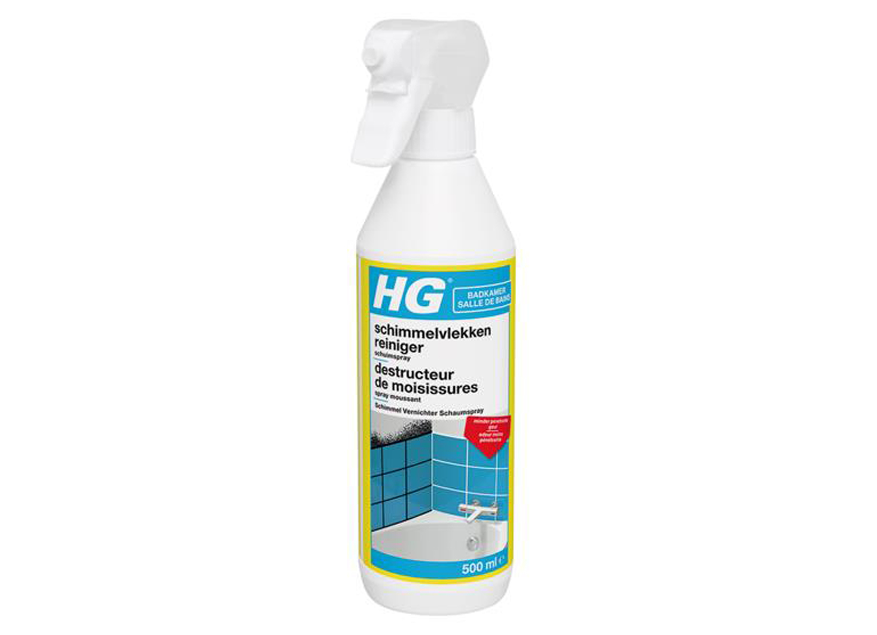 HG SPRAY MOUSSANT DESTRUCTEUR DE MOISISSURES 500ML