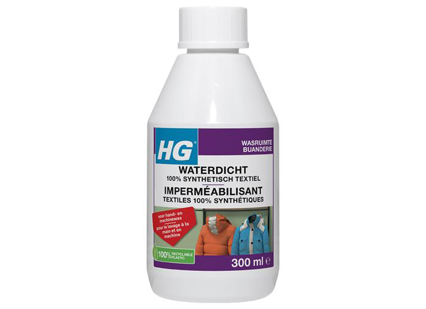 HG WATERDICHT 100% SYNTHETISCH TEXTIEL 300ML