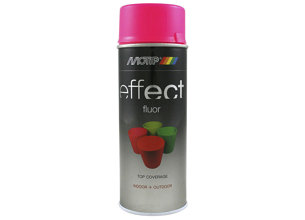 MOTIP SPRAY DECO EFFECT FLUO ROOS 400ML