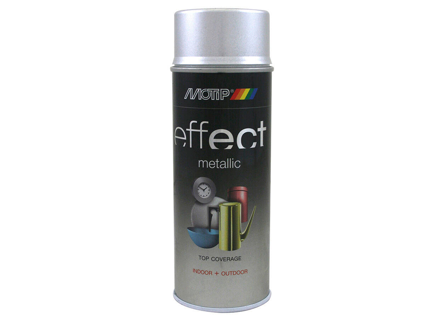 MOTIP SPRAY DECO EFFECT METALLIC ZILVER GLITTER 400ML