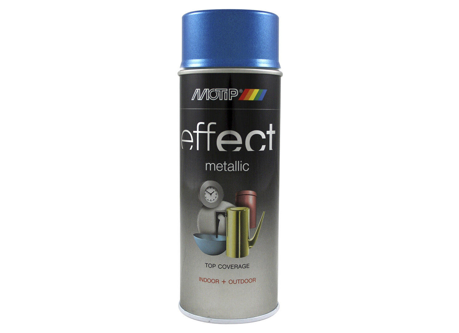 MOTIP SPRAY DECO EFFECT METALLIC BLAUW 400ML