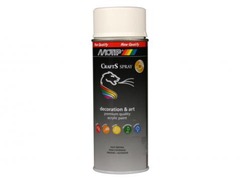 SPRAY CRAFTS MAT BLANC PUR RAL 9010 400ML