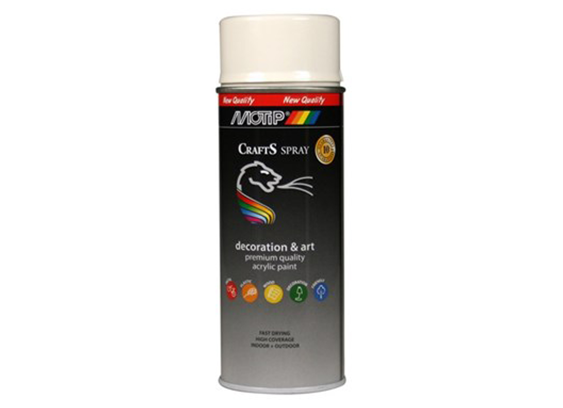 SPRAY CRAFTS HOOGGLANS HELDER WIT RAL 9010 400ML