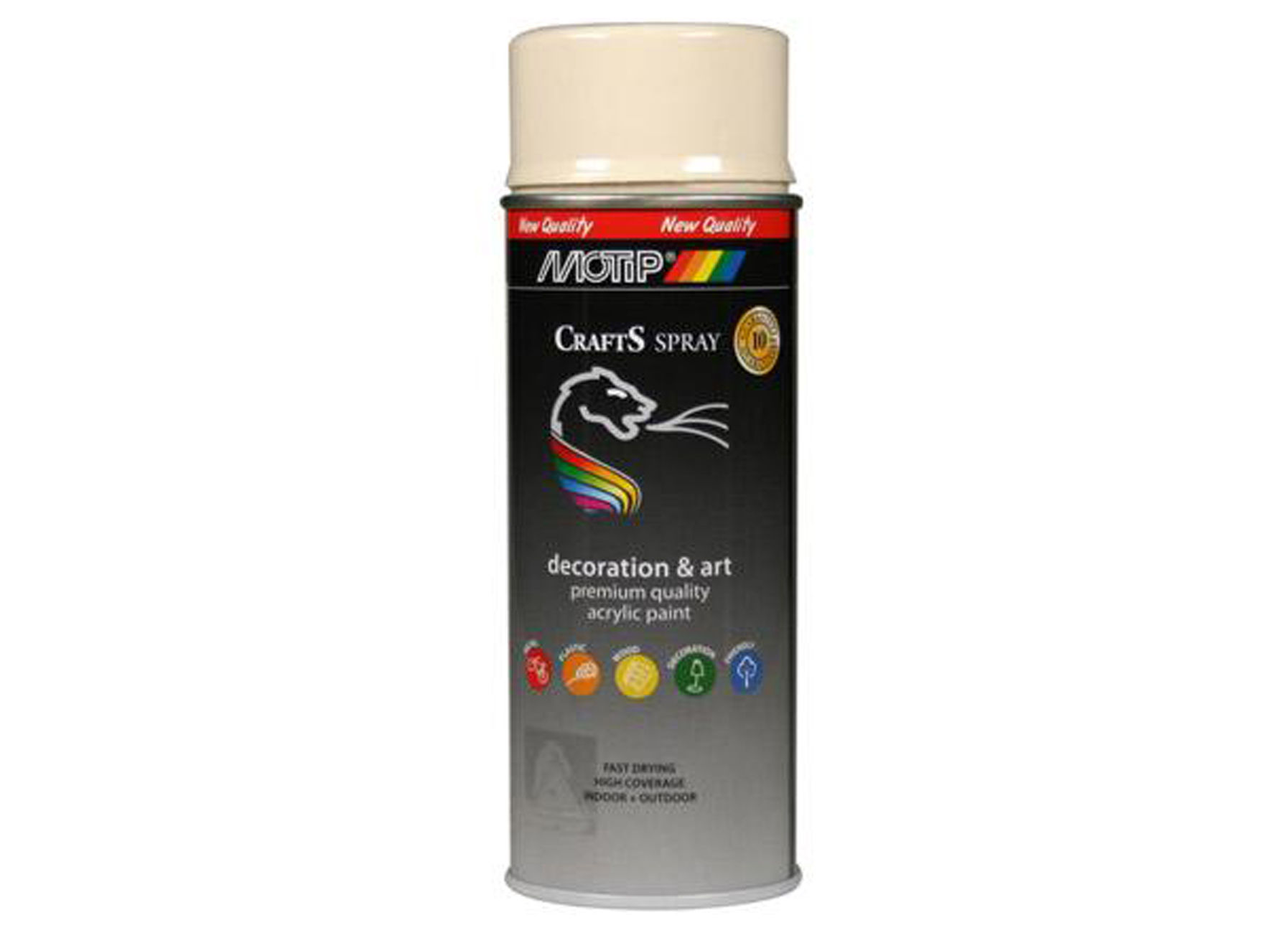 SPRAY CRAFTS BRILLANT BLANC CREME RAL 9001 400ML