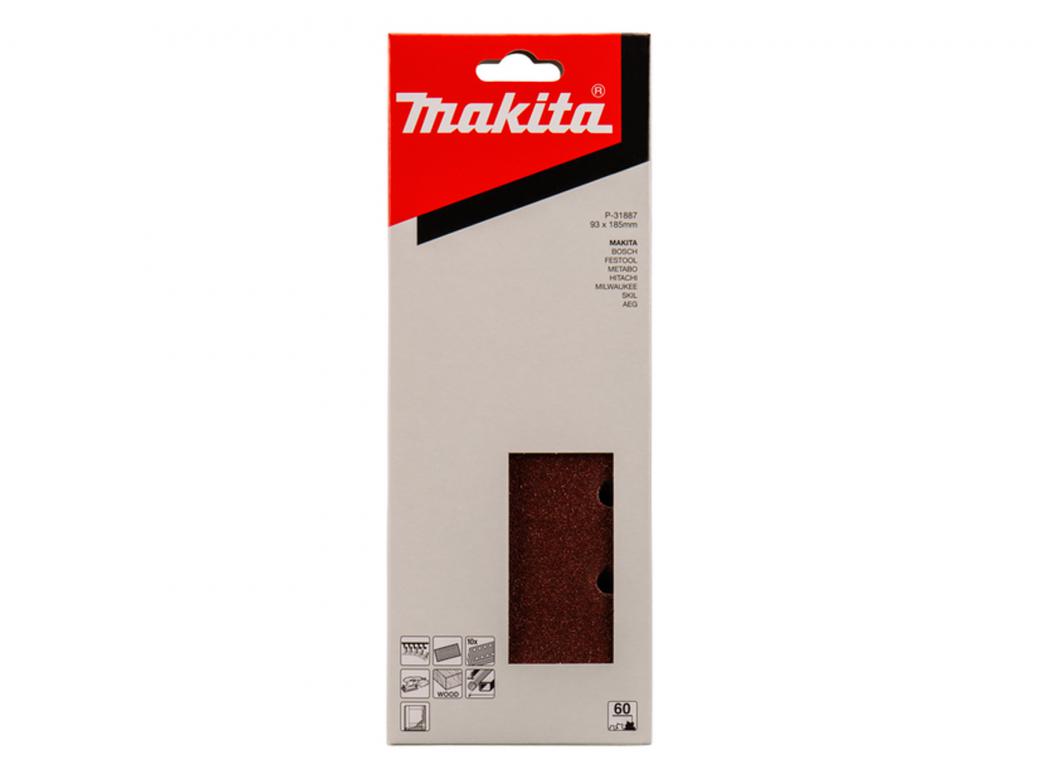 MAKITA SCHUURVEL 93X185MM RED VELCRO