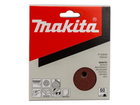 DISQUE ABRASIVE RED VELCRO Ø125 G60 P-43549