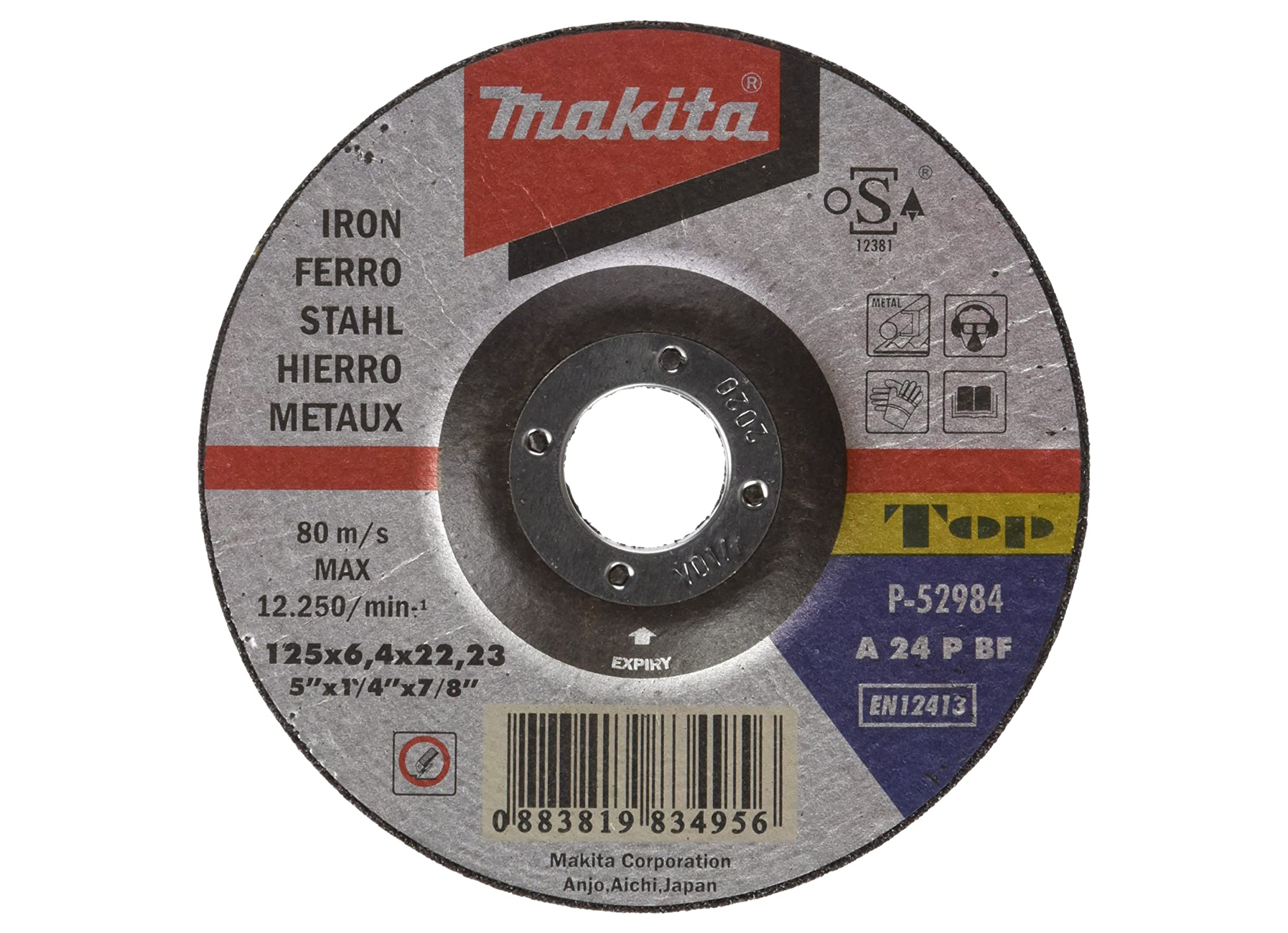 DISQUE A TRONCONNER ACIER Ø125X6,4X22,23MM