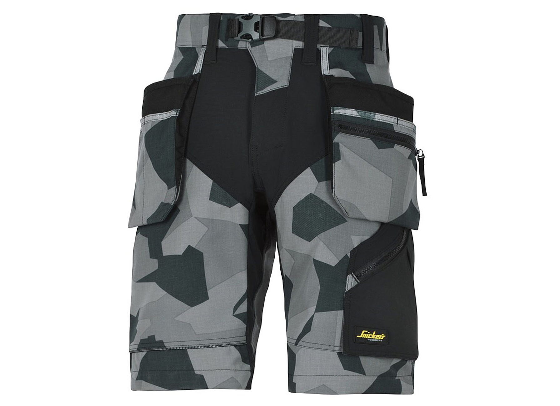 FLEXIWORK SHORT+ CAMOGREY - M: 44