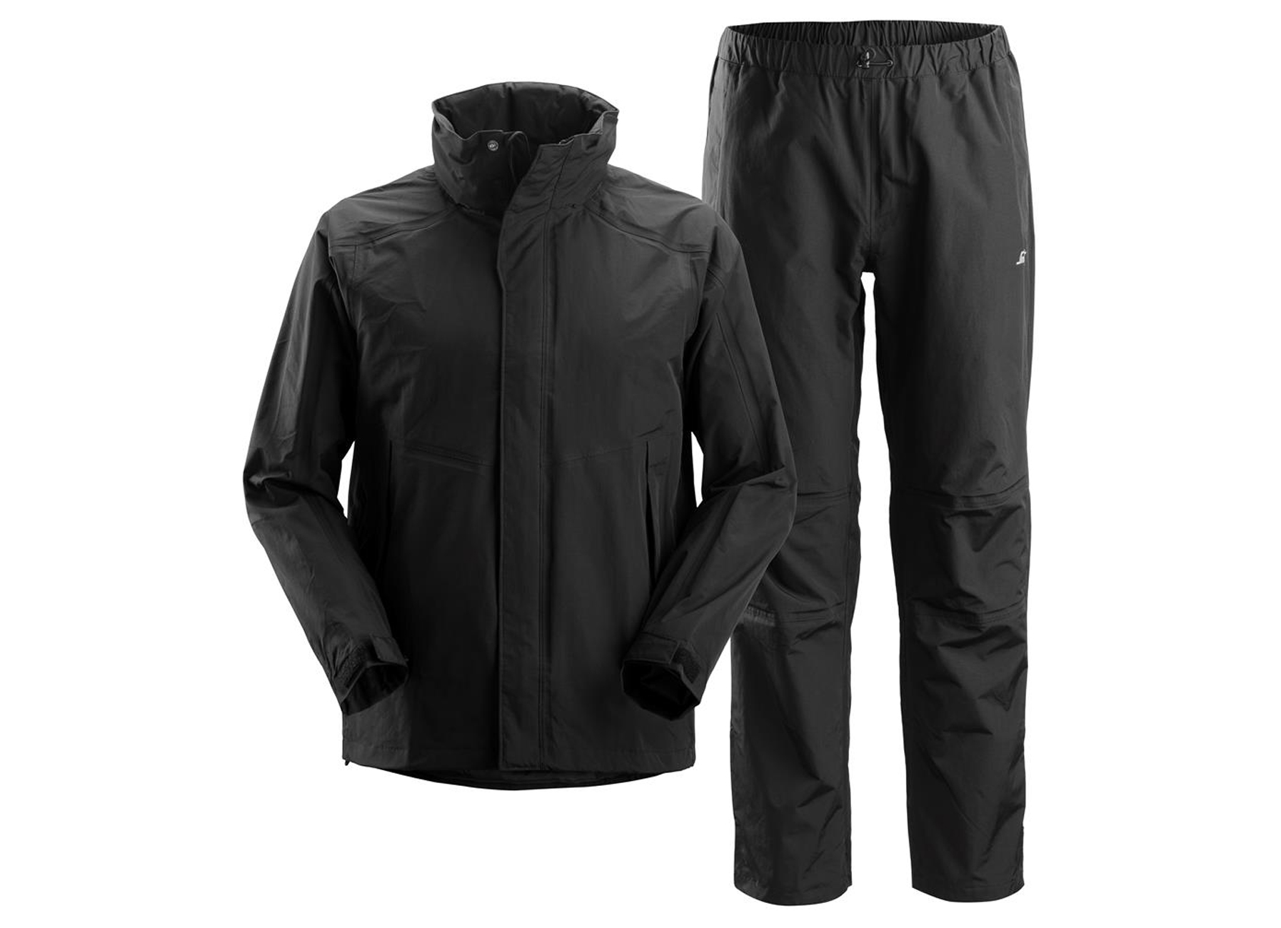 SET REGENKLEDING BLACK - M: S