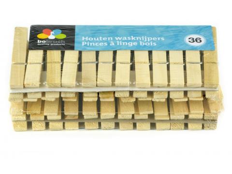 PINCES A LINGE BOIS 36 PIECES
