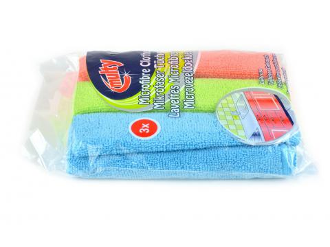 MICROVEZEL MULTICOLOR 35X35CM 3 STUKS
