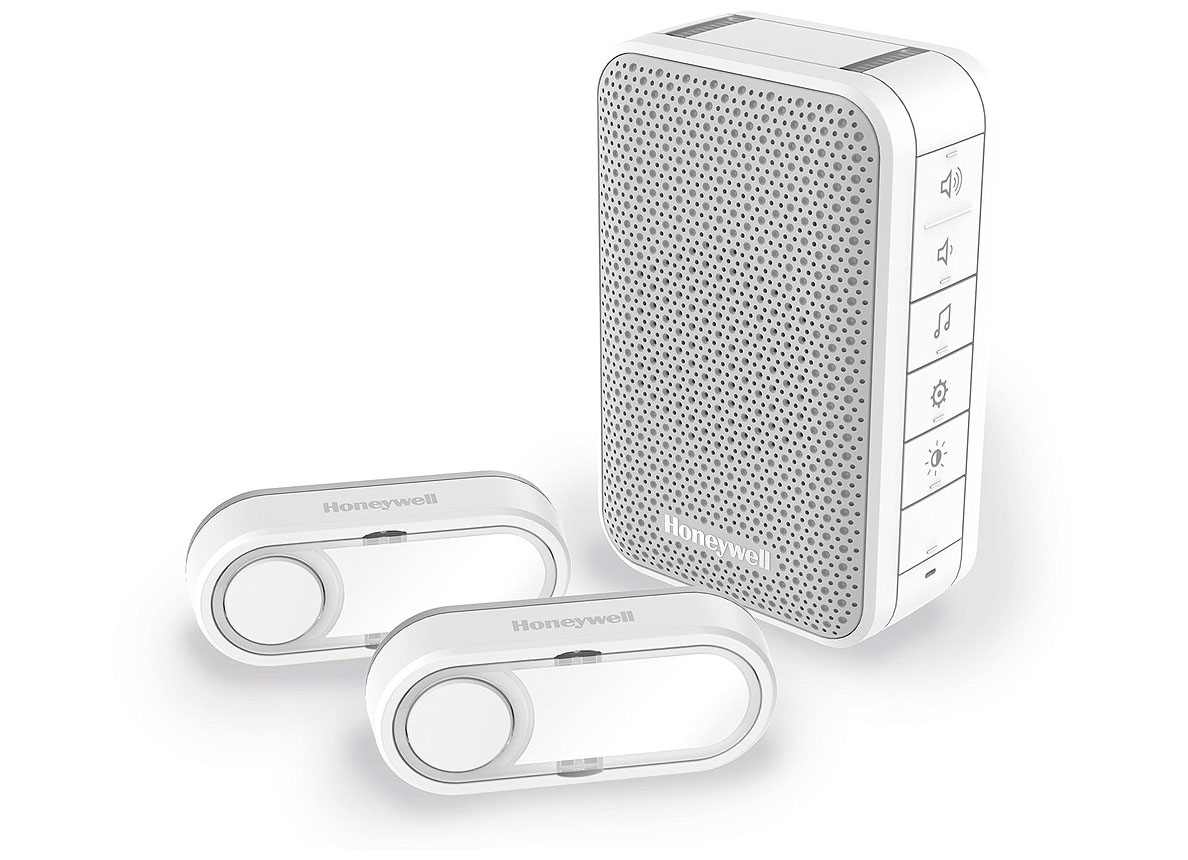 HONEYWELL SET SONNETTE SANS FIL + 2 BOUTONS BLANC