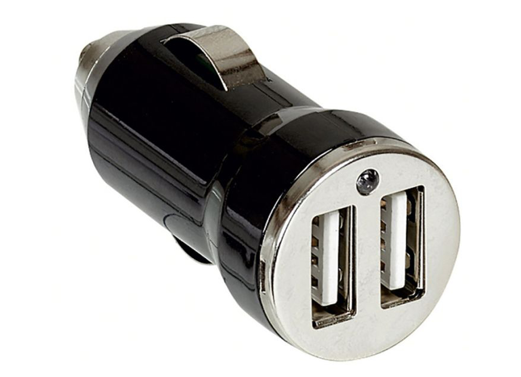 AUTOLADER 2 X USB 12V ZWART