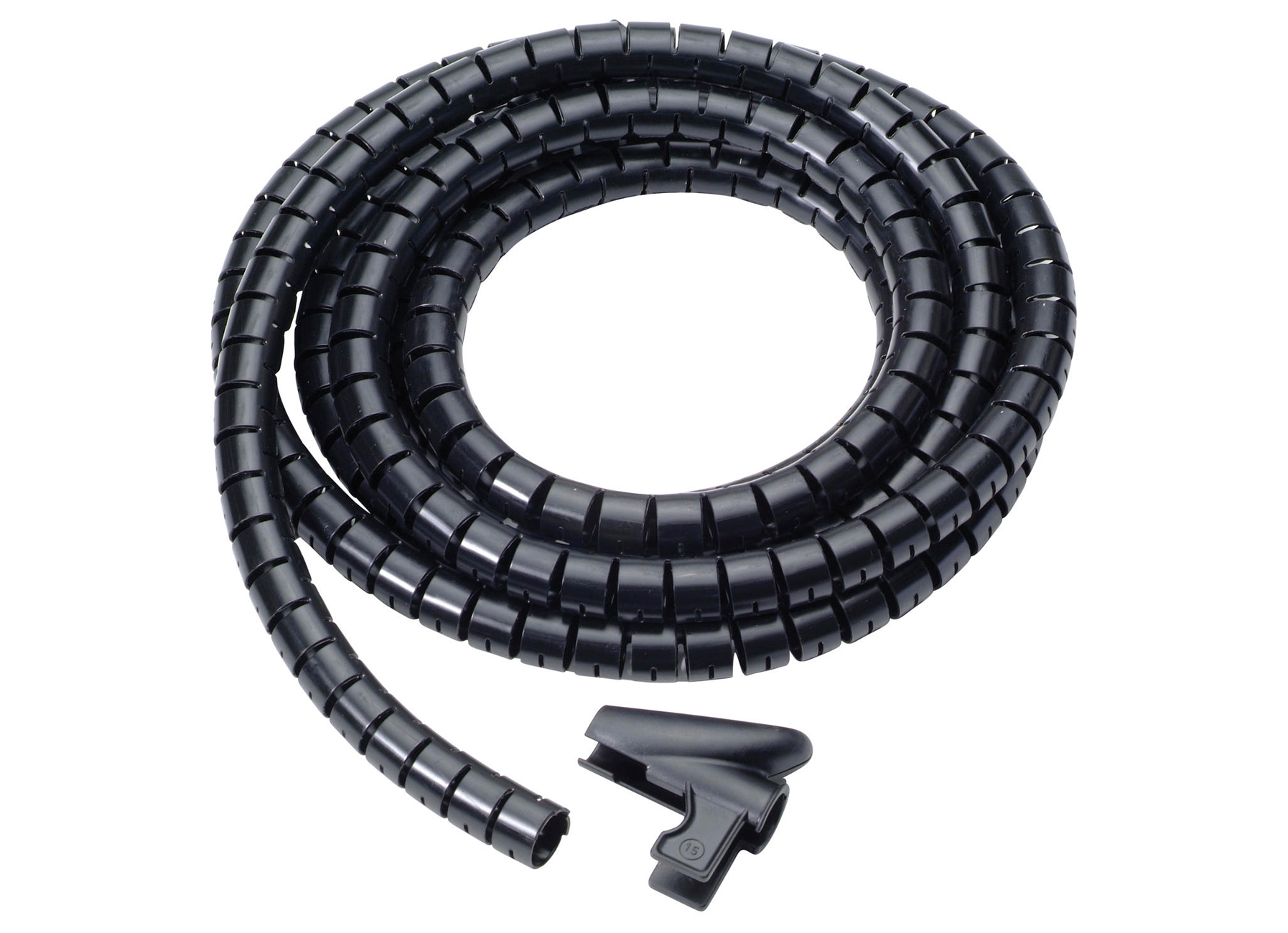 GAINE SPIRALE Ø15MM 3M NOIR