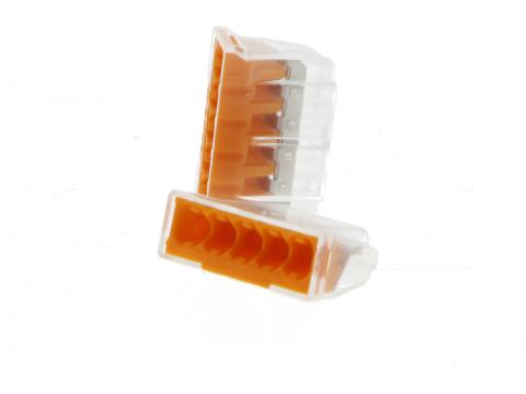 RACCORD RAPIDE 5X2.5MM TRANSPARENT 20 PIECES