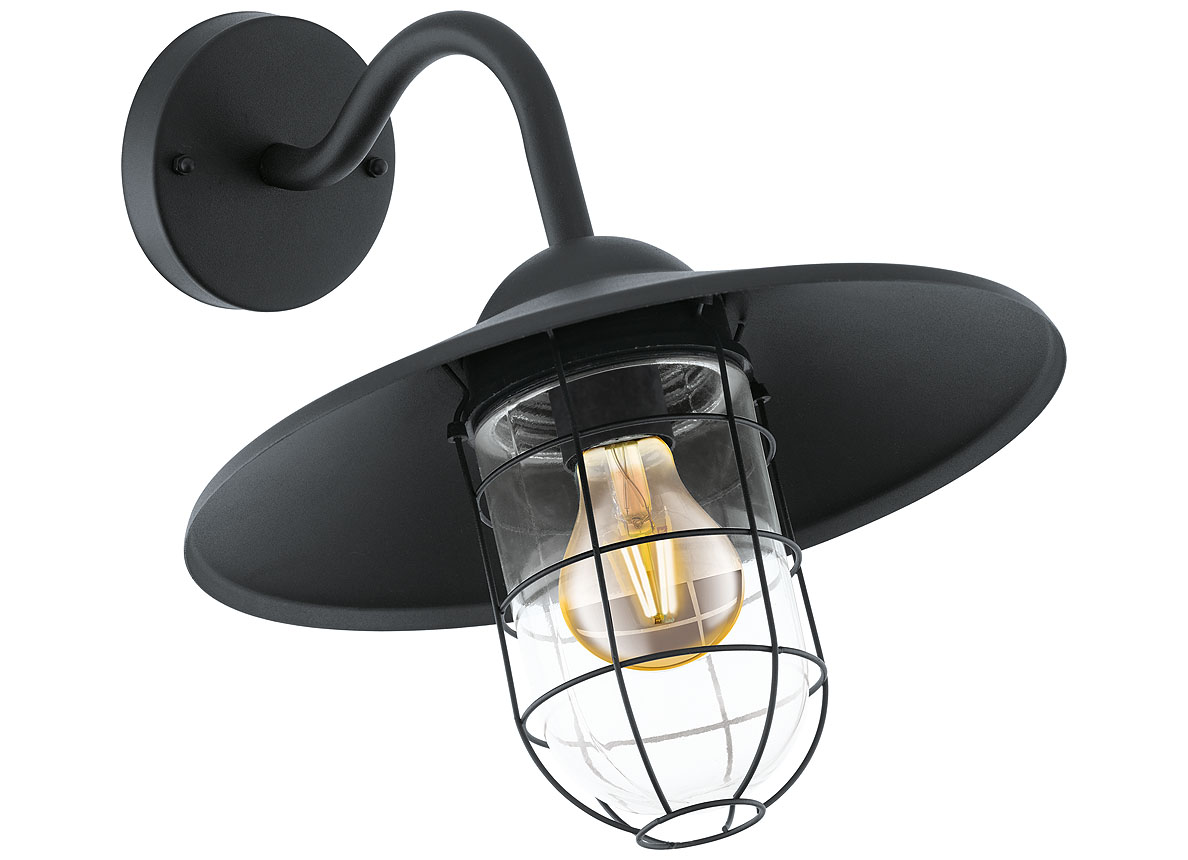 EGLO LAMP MURALE MELGOA NOIR