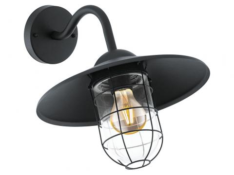 EGLO WANDLAMP MELGOA E27 ZWART