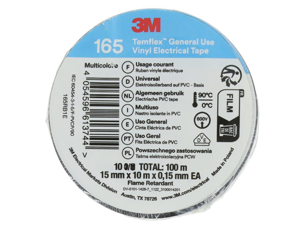 3M Temflex isolatietape 15 mm x 10 m regenboog
