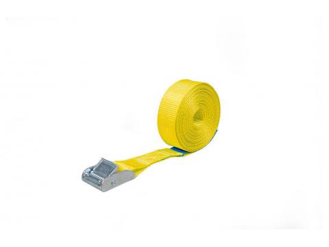 SANGLE D'ARRIMAGE AVEC BOUCLE 25MM 250KG L=0.5M JAUNE