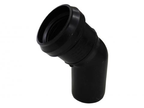 COUDE SANITAIRE Ø32 45° PP NOIR MF
