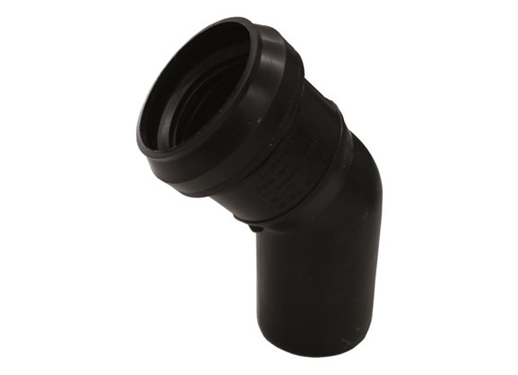 SANITAIRE BOCHT Ø90 45° PP ZWART MF
