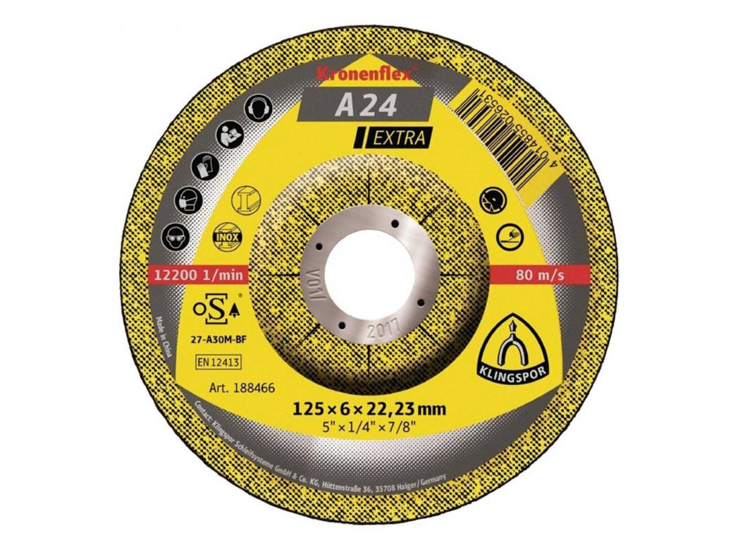 KLINGSPOR KRONENFLEX DISQUE A EBARBER A24 EXTRA METAL