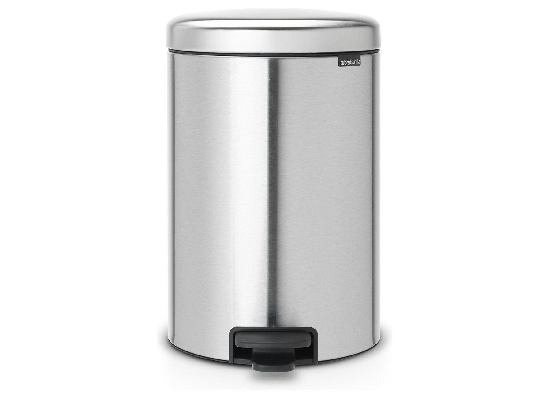 BRABANTIA POUBELLE A PEDALE NEWICON 20L MATT STEEL FINGERPRINT PROOF