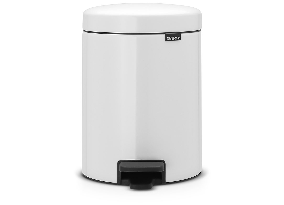 BRABANTIA PEDAALEMMER NEWICON 5L WIT