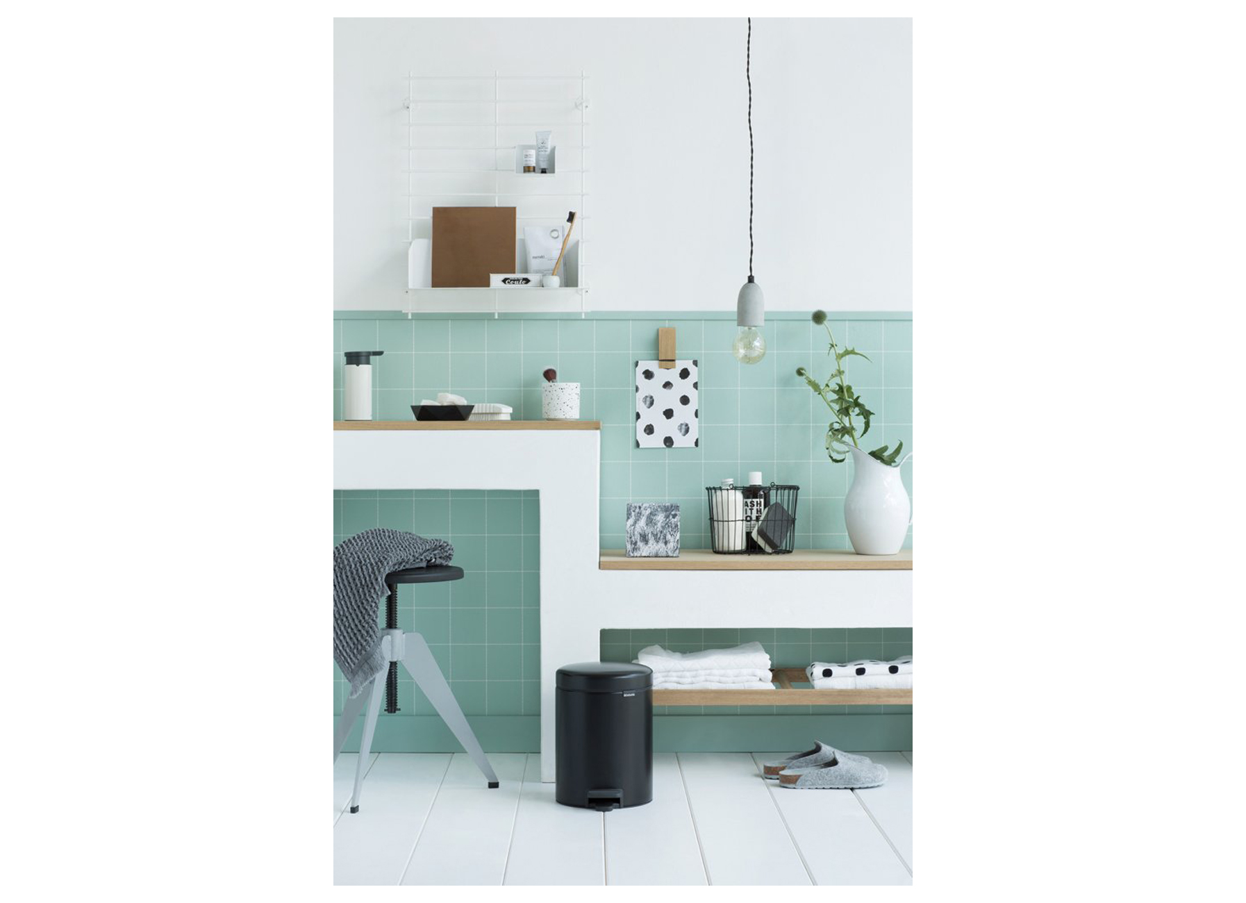 BRABANTIA PEDAALEMMER NEWICON 5L MATT BLACK