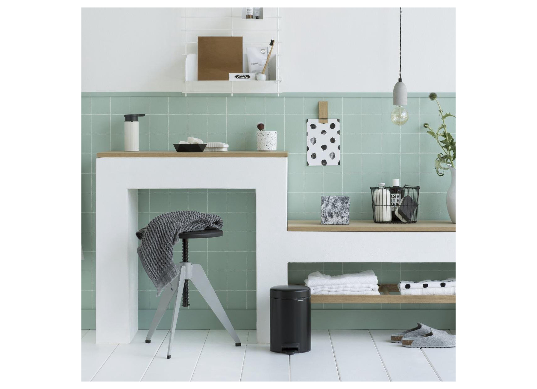 BRABANTIA PEDAALEMMER NEWICON 3L MATT BLACK