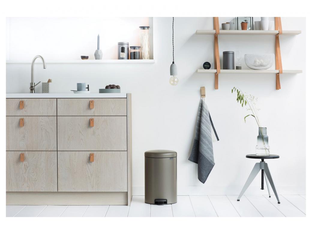 BRABANTIA PEDAALEMMER NEWICON 20L PLATINUM
