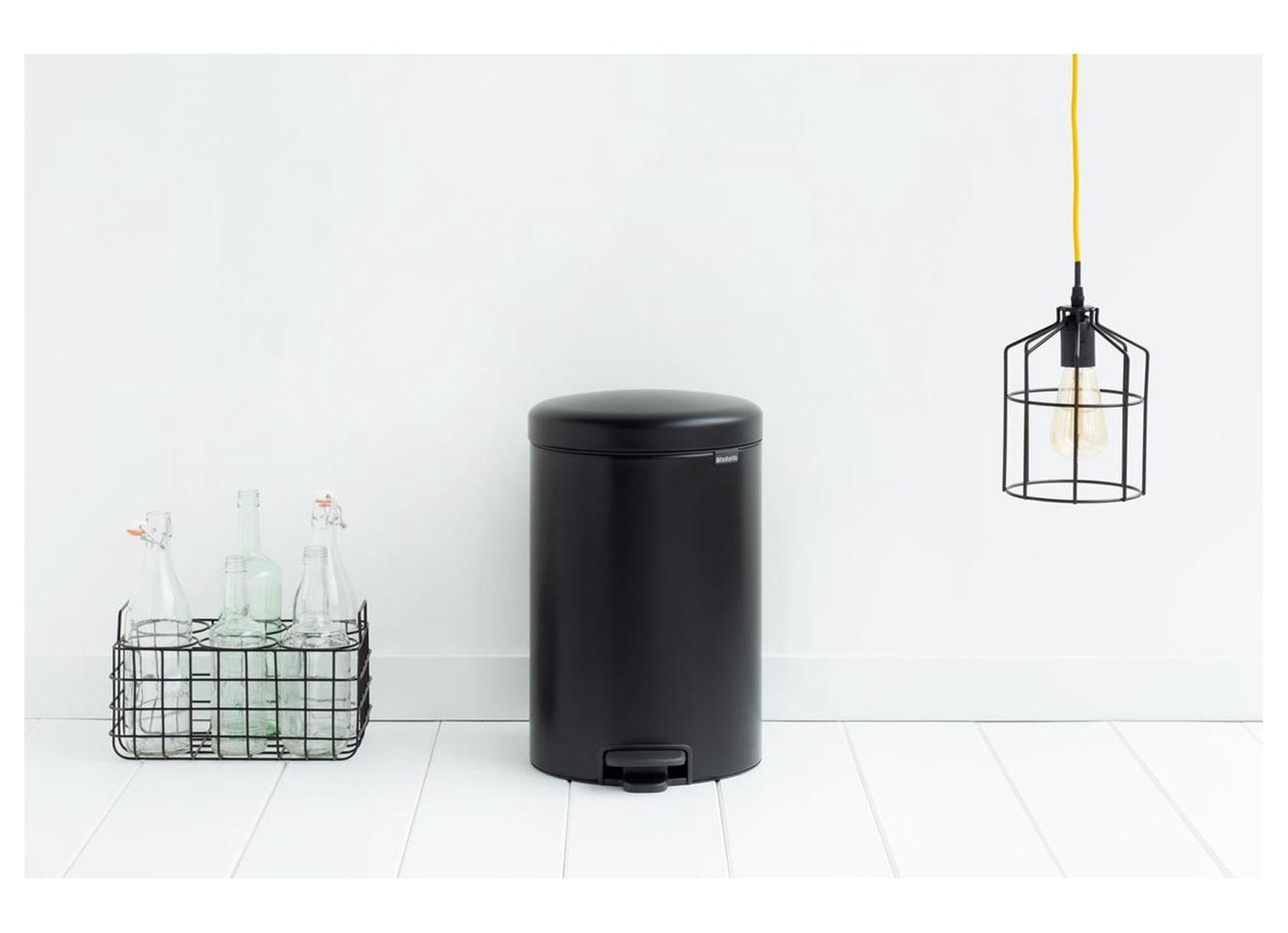 BRABANTIA PEDAALEMMER NEWICON 20L MATT BLACK