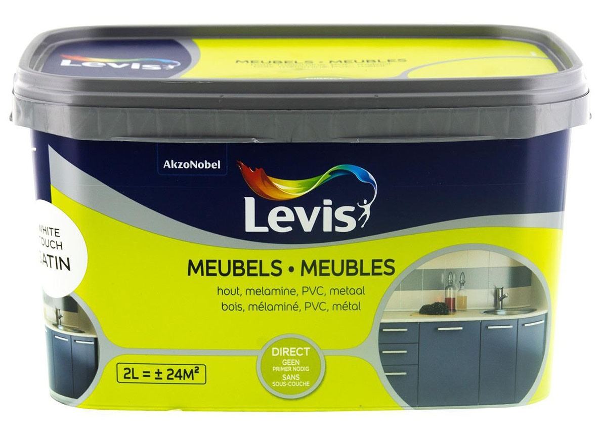 LEVIS MEUBELS SATIJN WHITE TOUCH 2L