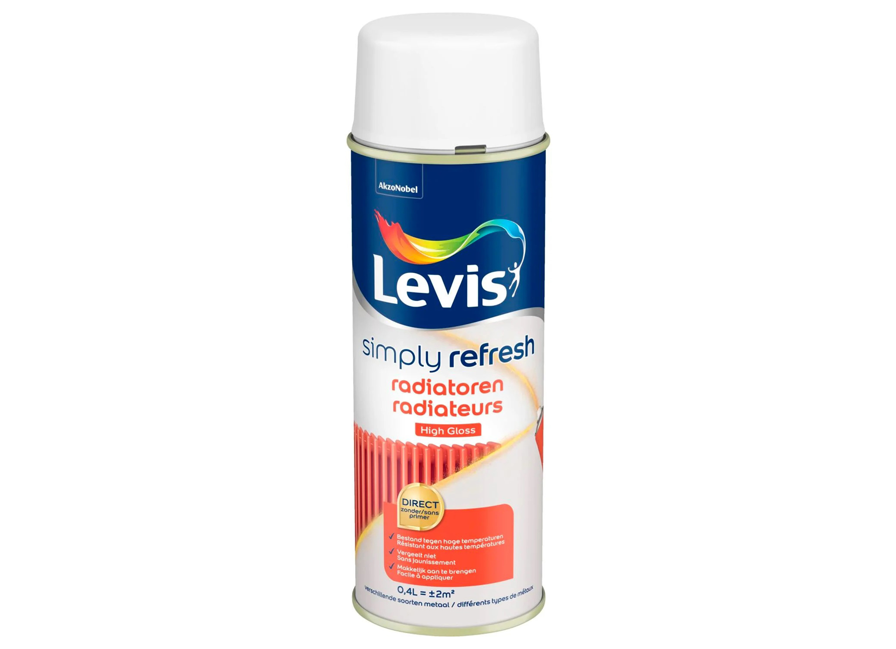 LEVIS RADIATEURS HIGH GLOSS WHITE TOUCH 0,4L