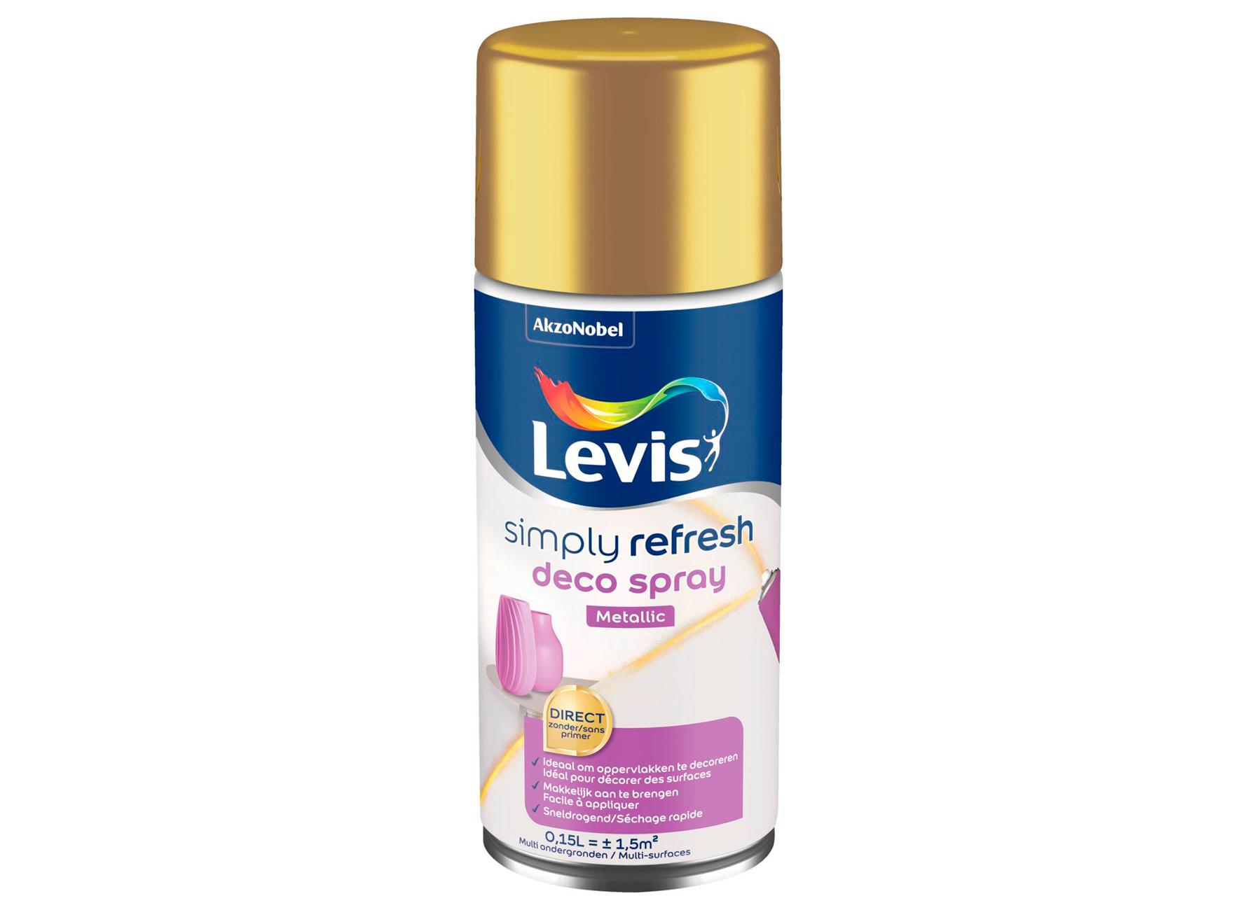 LEVIS DECO SPRAY METALLIC GOLD 0,15L