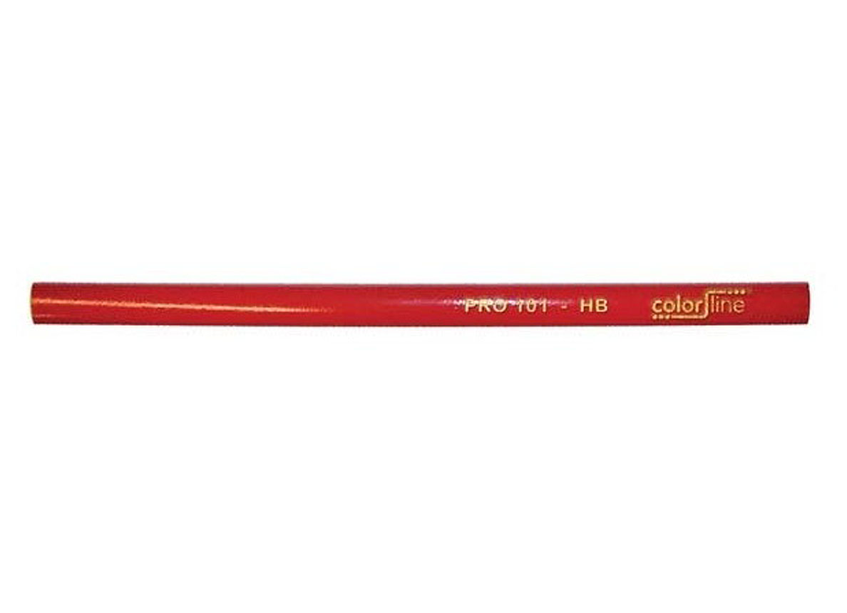 COLOR LINE CRAYON DE CHARPENTIER PRO 101 - ROUGE LAQUE 24CM