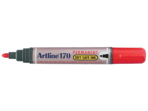 ARTLINE DRY SAFE PERMANENT MARKER 170 ROUGE