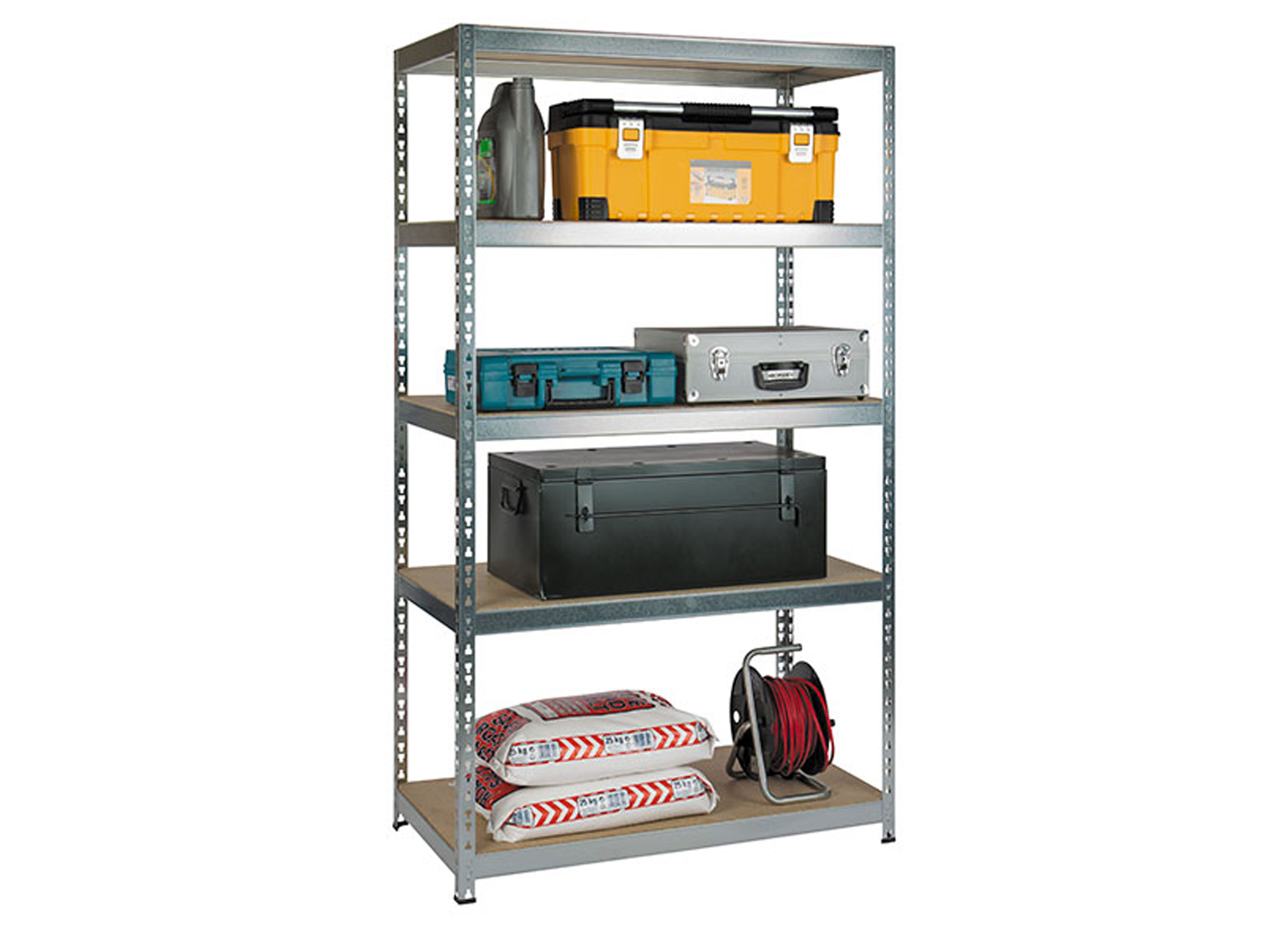 ETAGERE HEAVY DUTY BOIS/METAL 180X105X56CM - 500KG