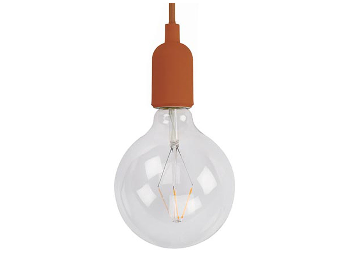 LUMINAIRE DESIGN A SUSPENSION EN CORDAGE - BRUN