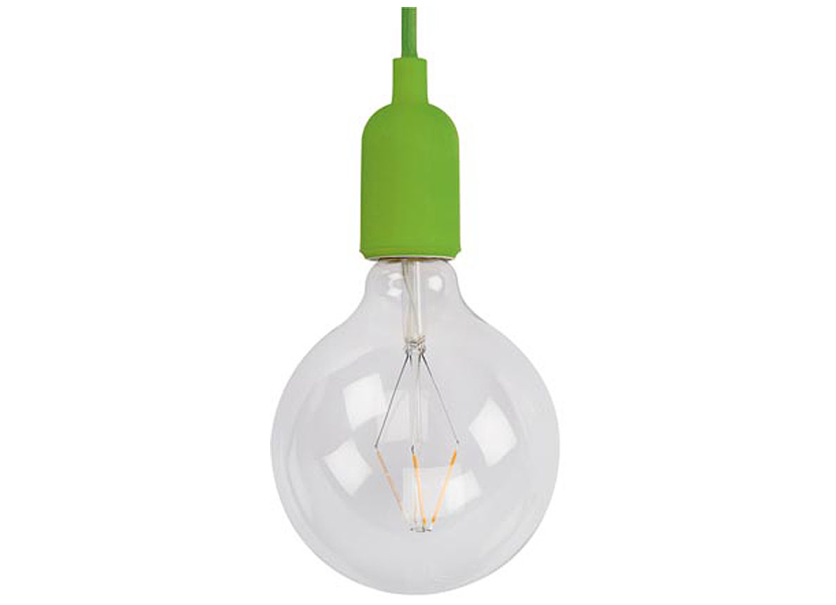 LUMINAIRE DESIGN A SUSPENSION EN CORDAGE - VERT
