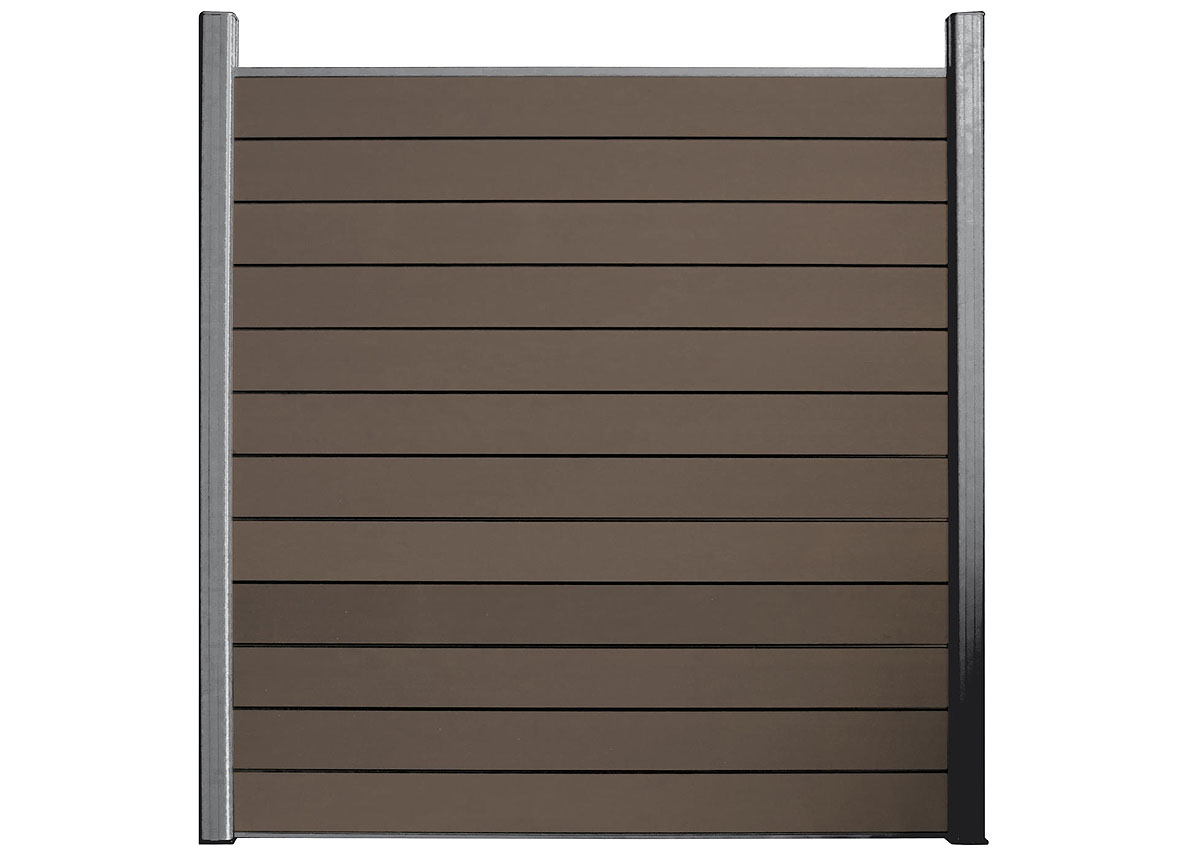 COMPO SET PANNEAU DE JARDIN COMPOSITE MARRON 1730 X 1800 MM