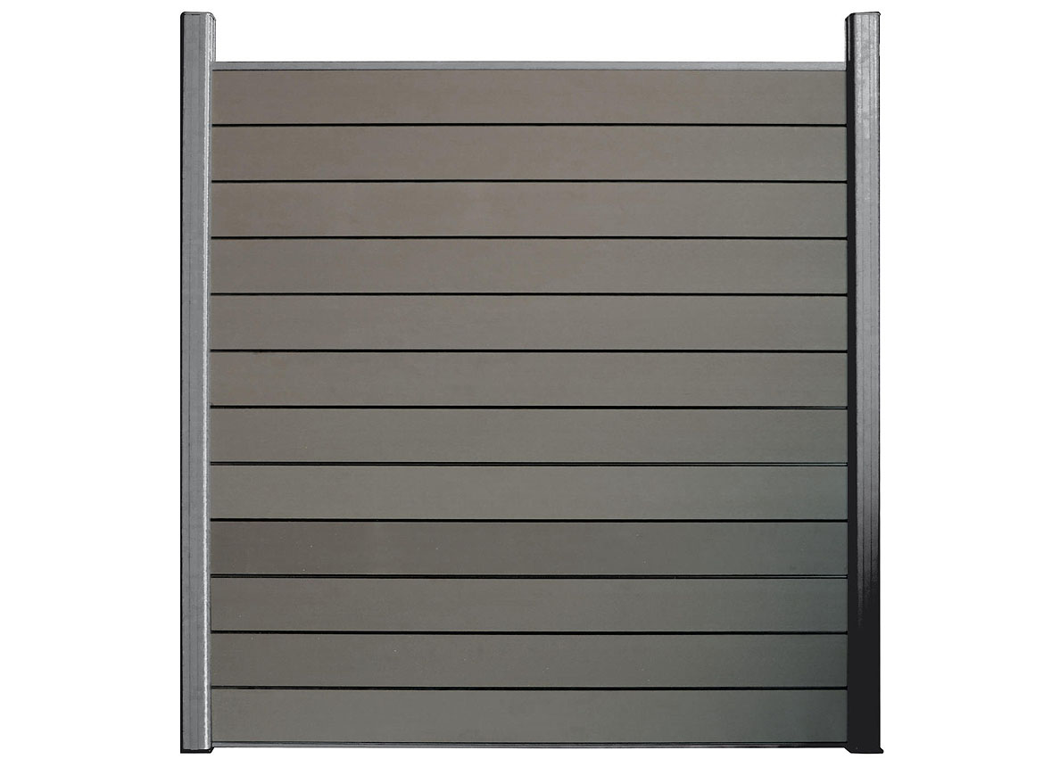 COMPO SET PANNEAU DE JARDIN COMPOSITE GRIS 1730 X 1800 MM