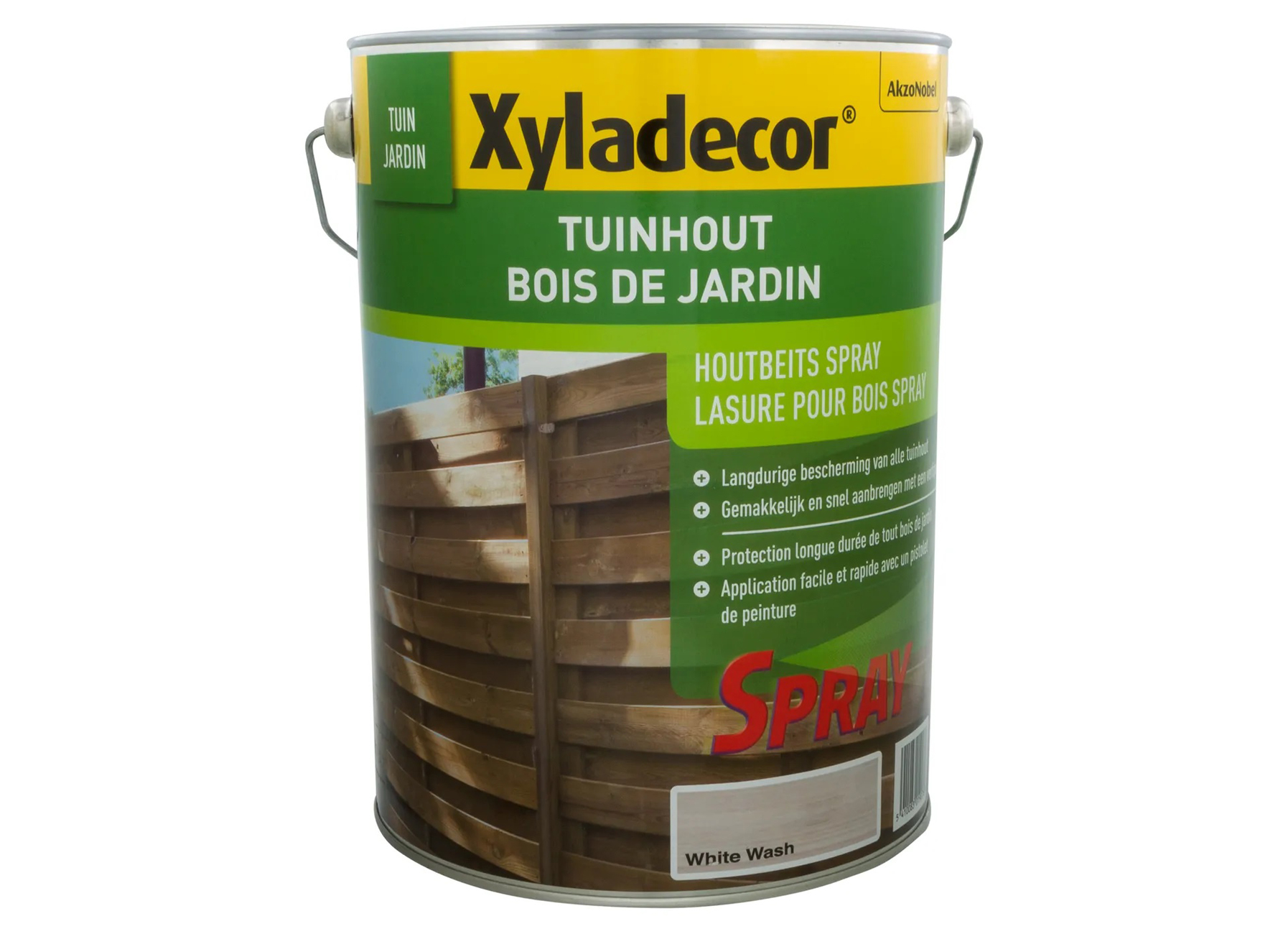 XYLADECOR TUINHOUTBEITS SPRAY WHITE WASH - 5L