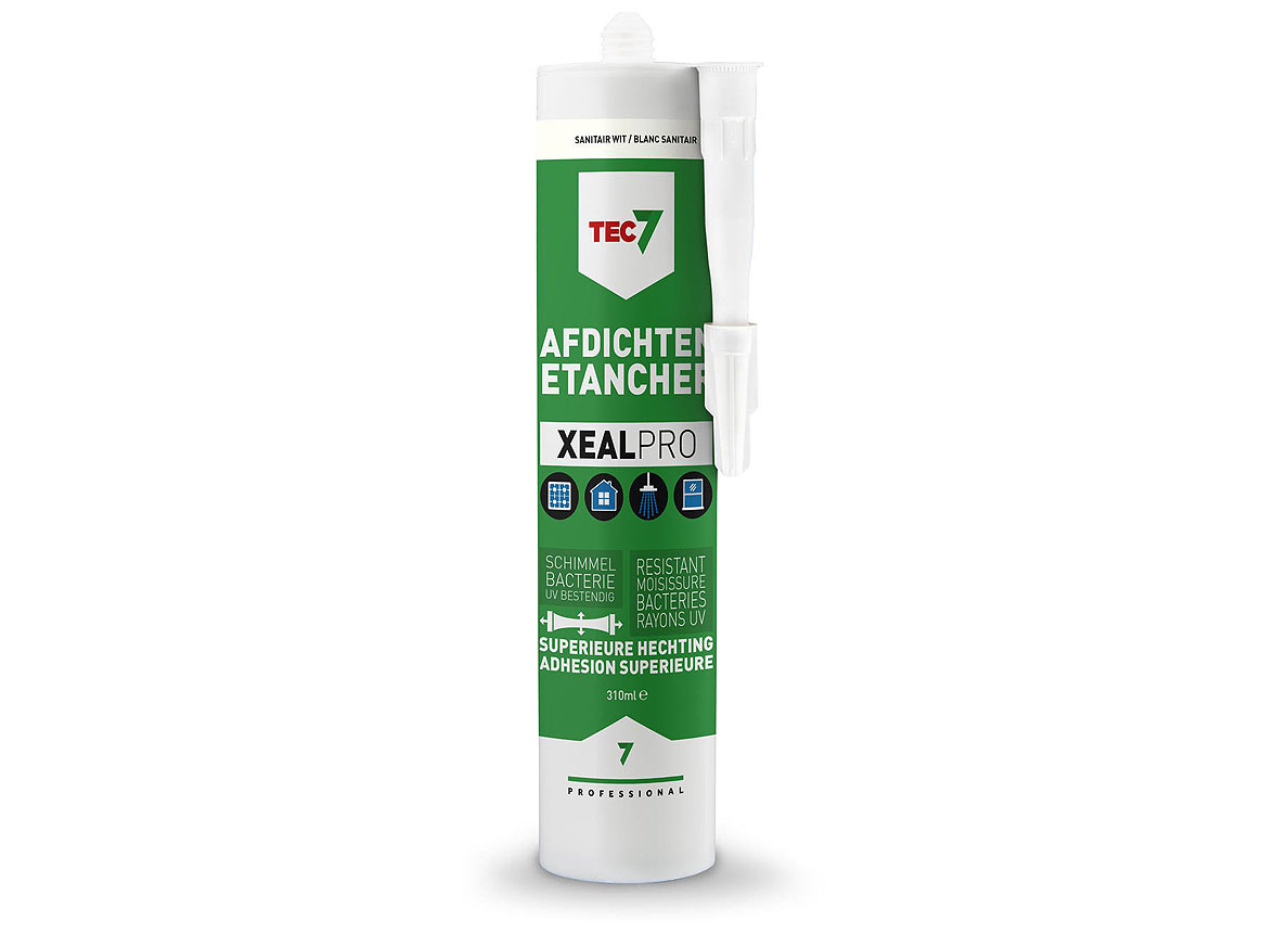 TEC7 XEALPRO ALL-IN-ONE AFDICHTEN & AFWERKEN SANITAIR WIT - 310 ML