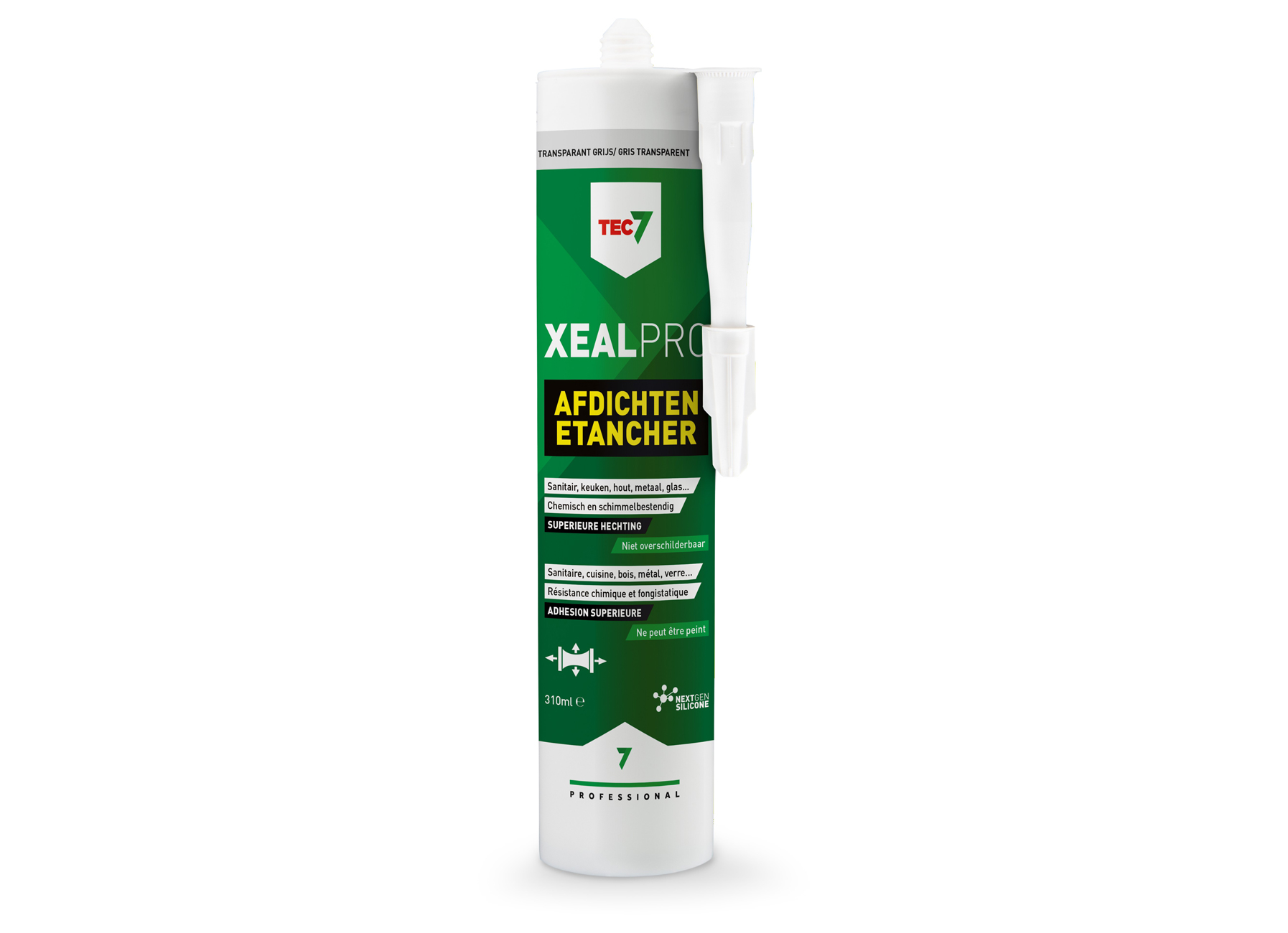 TEC7 XEALPRO GRIS TRANSPARENT - 310 ML