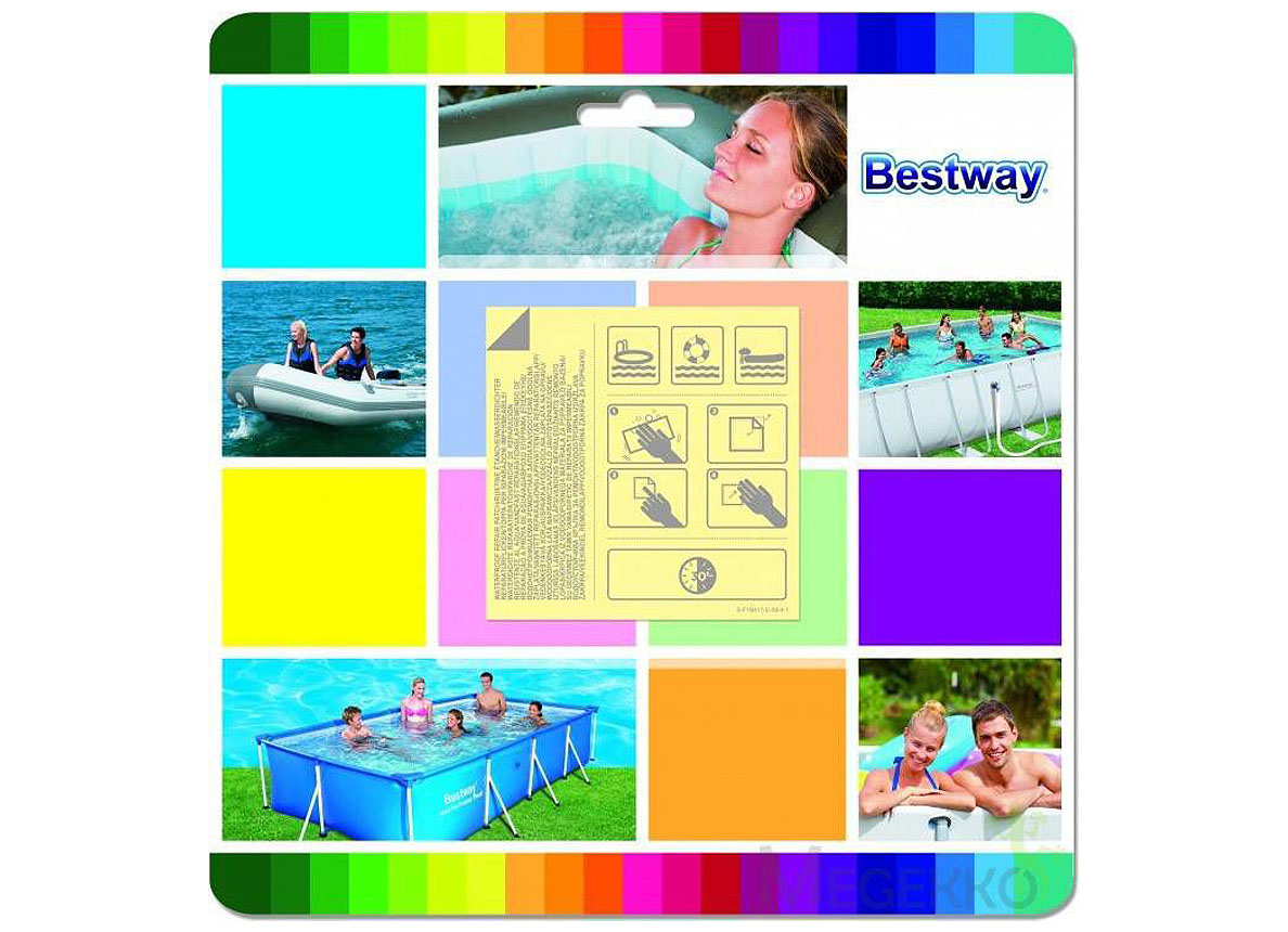 Bestway Onderwaterreparatieplakkers 6,5 x 6,5 cm - 10 stuks