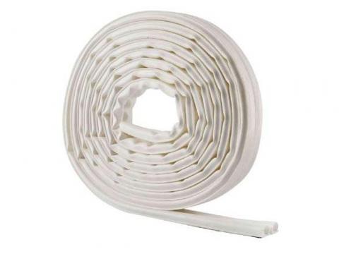GEKO CALFEUTRAGE ADHESIF CAOUTCHOUC POUR PORTES ET FENETRES TYPE-O BLANCHE 6M