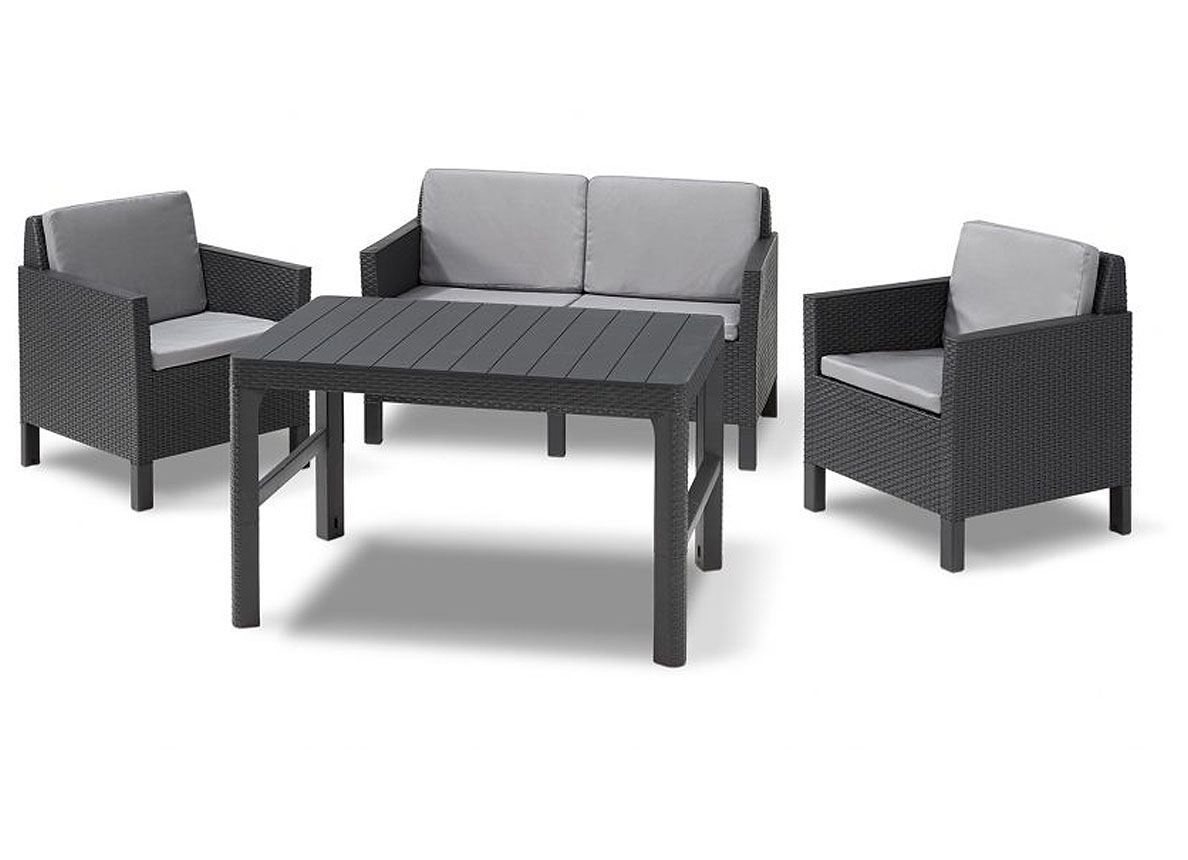 ALLIBERT ENSEMBLE LOUNGE CHICAGO GRIS GRAPHITE MODELE D''EXPEDITION